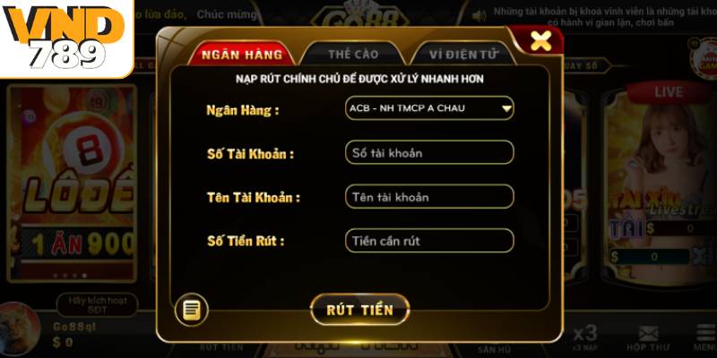 Các lưu ý và mẹo nhỏ khi rút tiền VND789