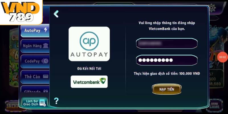Hướng dẫn nạp tiền VND789 chi tiết cho người mới bắt đầu